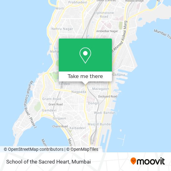 School of the Sacred Heart map
