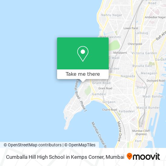 Cumballa Hill High School in Kemps Corner map