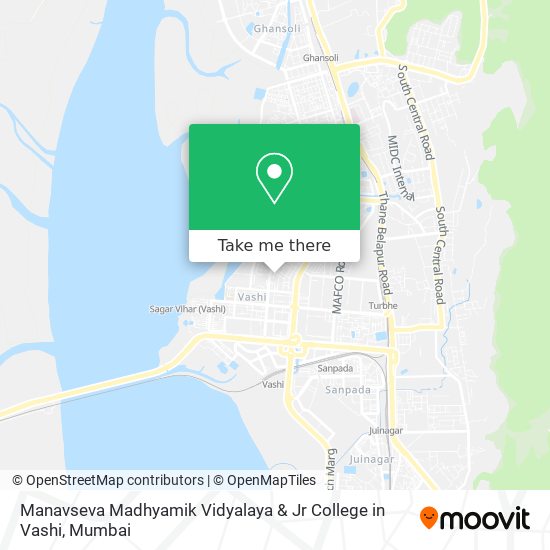 Manavseva Madhyamik Vidyalaya & Jr College in Vashi map