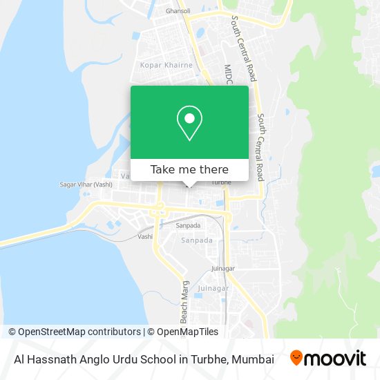 Al Hassnath Anglo Urdu School in Turbhe map