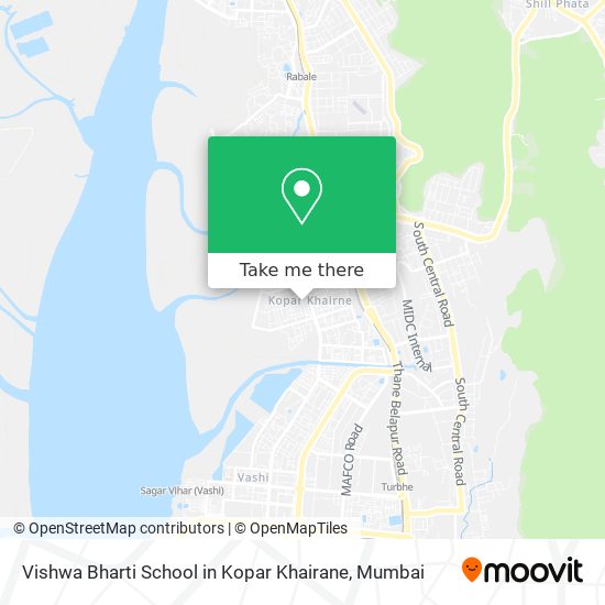 Vishwa Bharti School in Kopar Khairane map