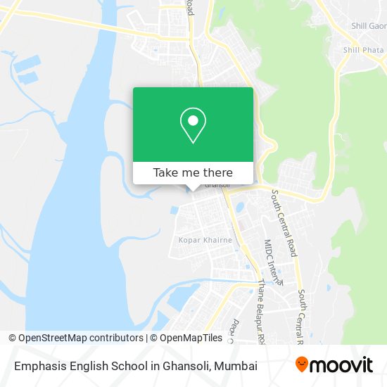 Emphasis English School in Ghansoli map