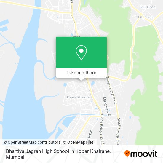Bhartiya Jagran High School in Kopar Khairane map