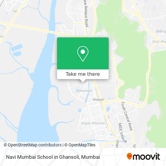 Navi Mumbai School in Ghansoli map