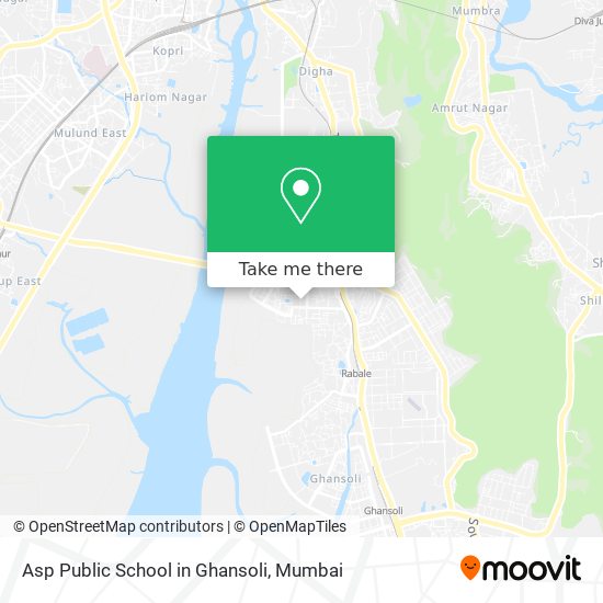 Asp Public School in Ghansoli map