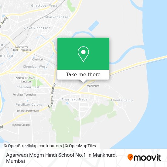Agarwadi Mcgm Hindi School No.1 in Mankhurd map