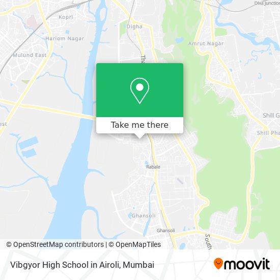 Vibgyor High School in Airoli map