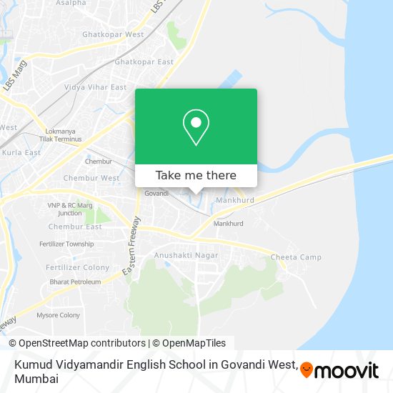Kumud Vidyamandir English School in Govandi West map