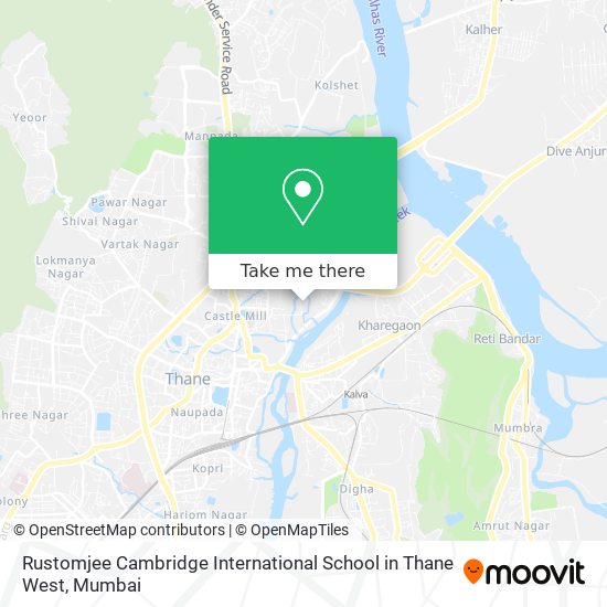 Rustomjee Cambridge International School in Thane West map