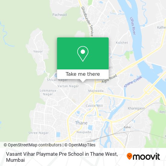 Vasant Vihar Playmate Pre School in Thane West map