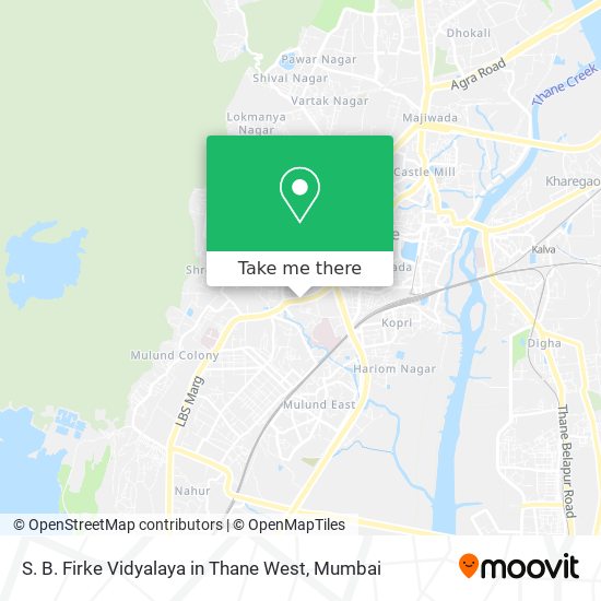S. B. Firke Vidyalaya in Thane West map