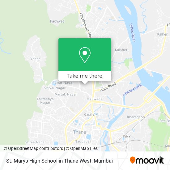 St. Marys High School in Thane West map