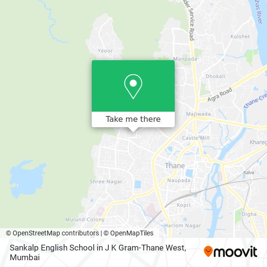 Sankalp English School in J K Gram-Thane West map
