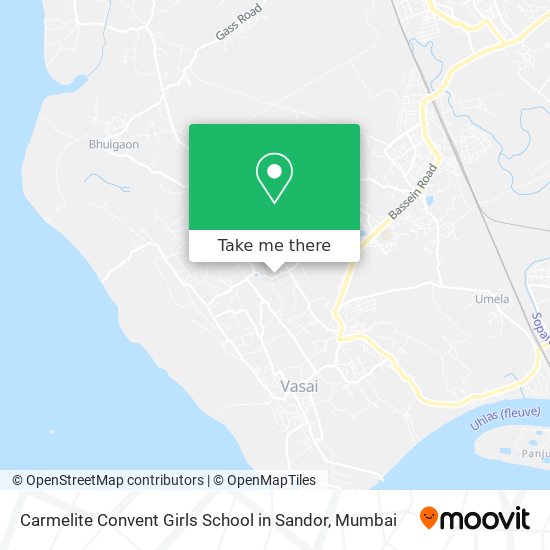 Carmelite Convent Girls School in Sandor map