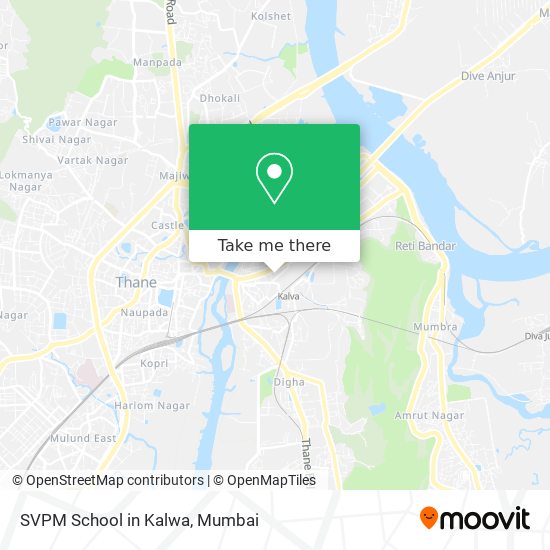 SVPM School in Kalwa map