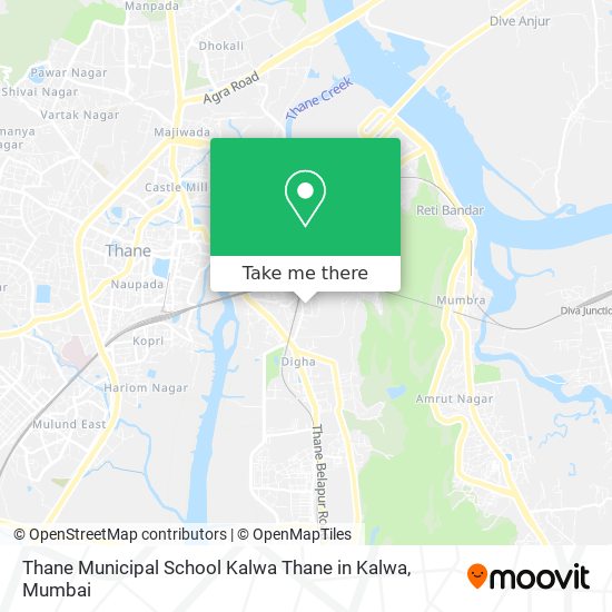 Thane Municipal School Kalwa Thane in Kalwa map