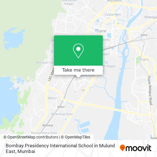 Bombay Presidency International School in Mulund East map