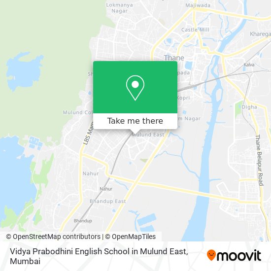 Vidya Prabodhini English School in Mulund East map