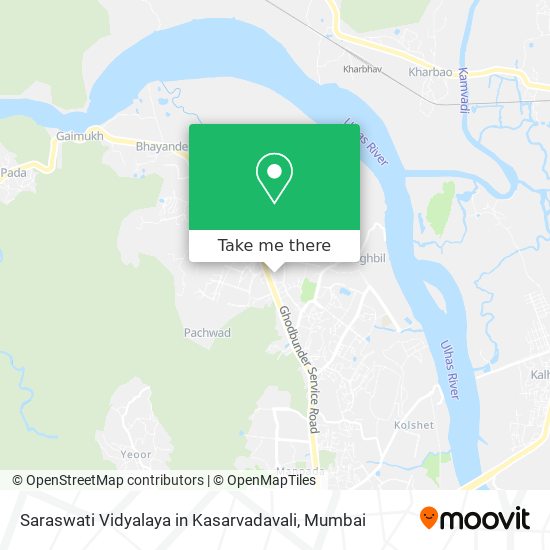 Saraswati Vidyalaya in Kasarvadavali map