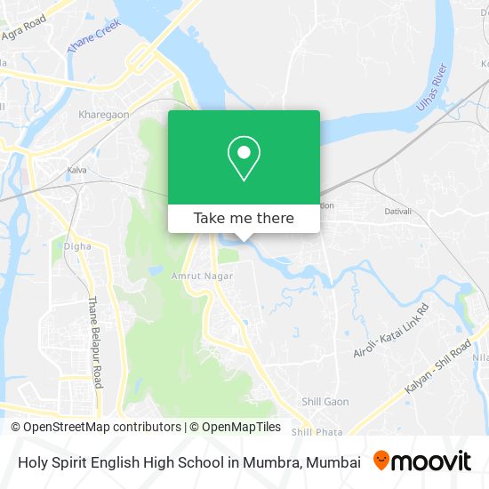 Holy Spirit English High School in Mumbra map