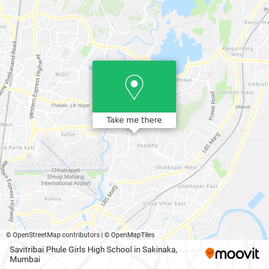 Savitribai Phule Girls High School in Sakinaka map