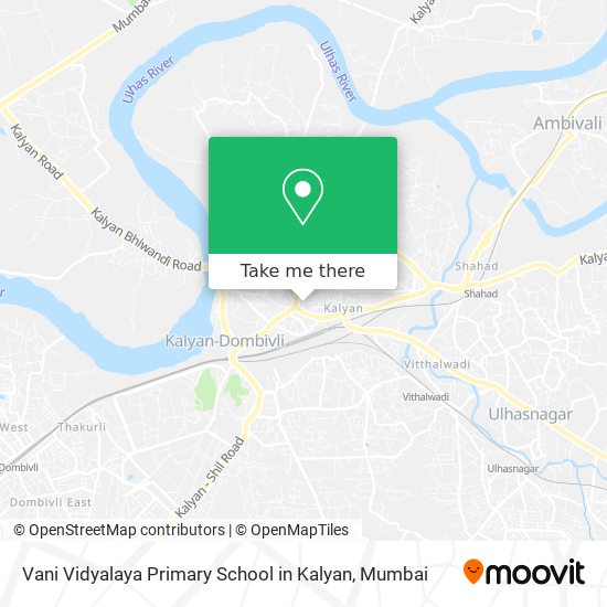 Vani Vidyalaya Primary School in Kalyan map
