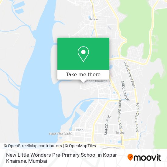 New Little Wonders Pre-Primary School in Kopar Khairane map