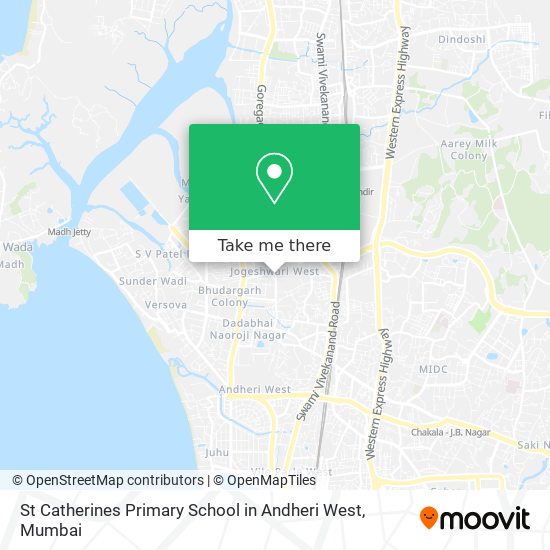 St Catherines Primary School in Andheri West map