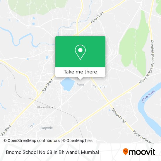 Bncmc School No.68 in Bhiwandi map