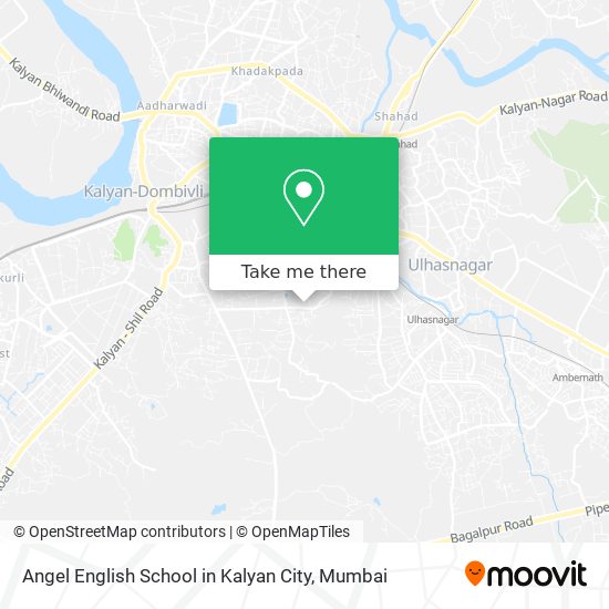 Angel English School in Kalyan City map
