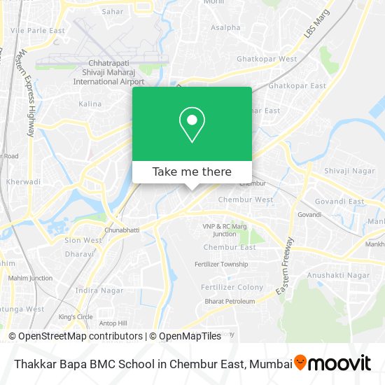 Thakkar Bapa BMC School in Chembur East map