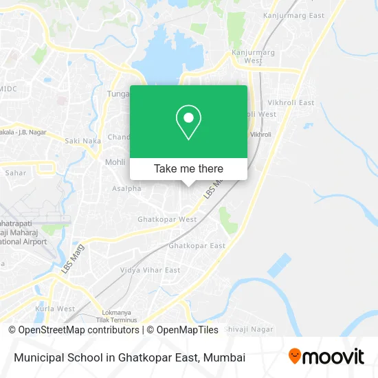 Municipal School in Ghatkopar East map