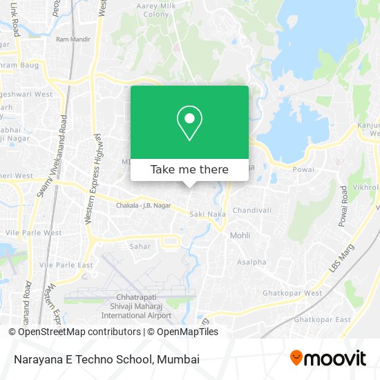 Narayana E Techno School map