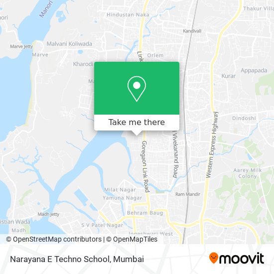 Narayana E Techno School map