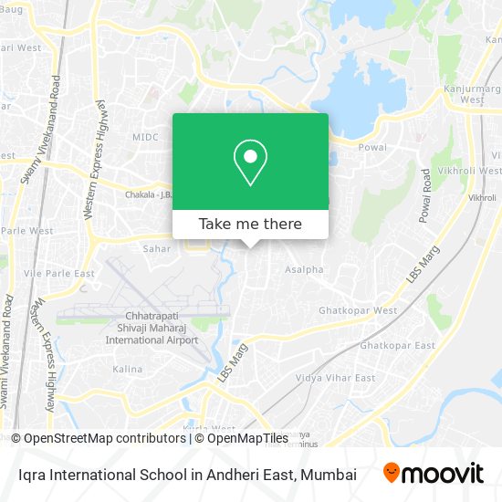 Iqra International School in Andheri East map