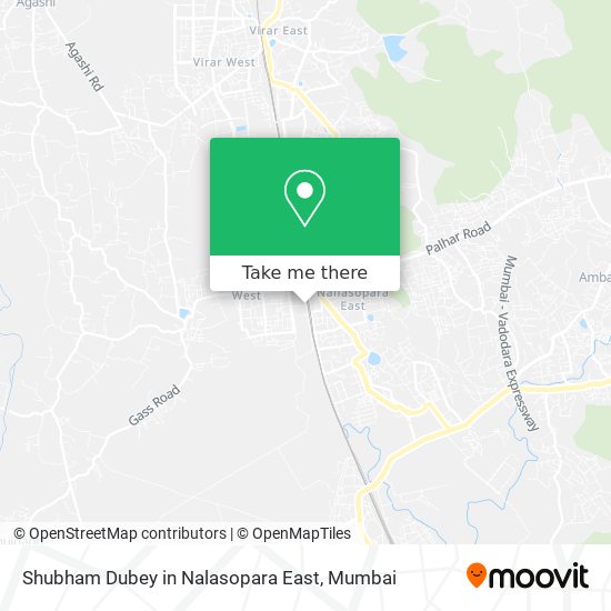 Shubham Dubey in Nalasopara East map