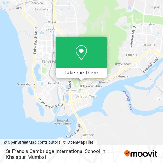 St Francis Cambridge International School in Khalapur map