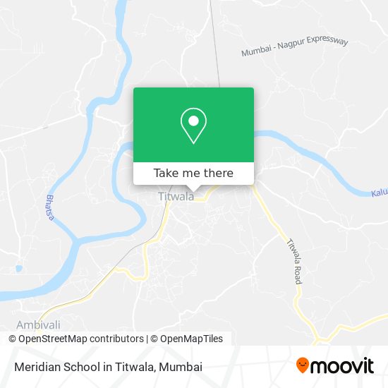 Meridian School in Titwala map