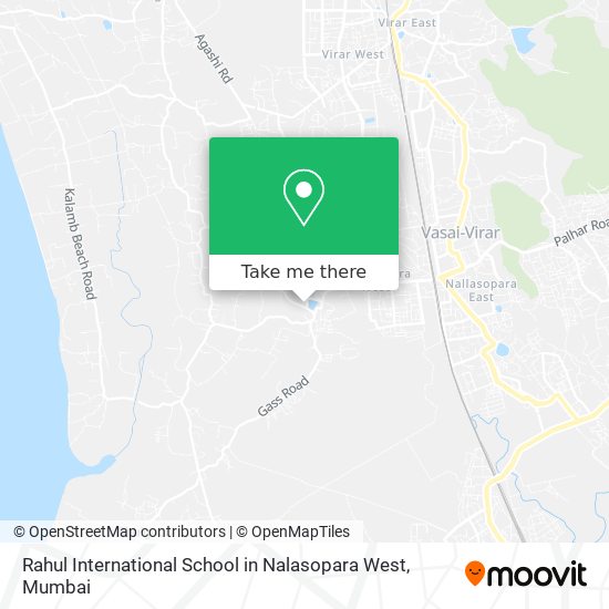 Rahul International School in Nalasopara West map