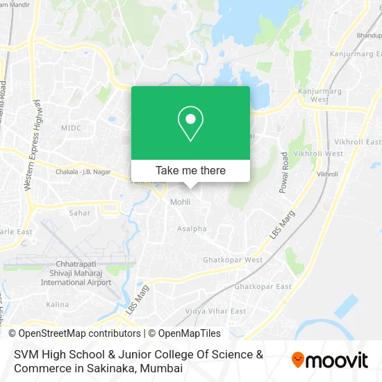 SVM High School & Junior College Of Science & Commerce in Sakinaka map