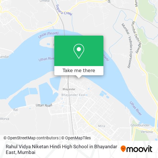 Rahul Vidya Niketan Hindi High School in Bhayandar East map