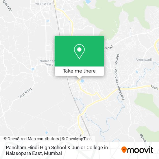 Pancham Hindi High School & Junior College in Nalasopara East map