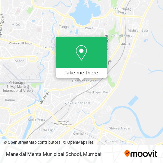 Maneklal Mehta Municipal School map