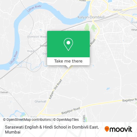 Saraswati English & Hindi School in Dombivli East map