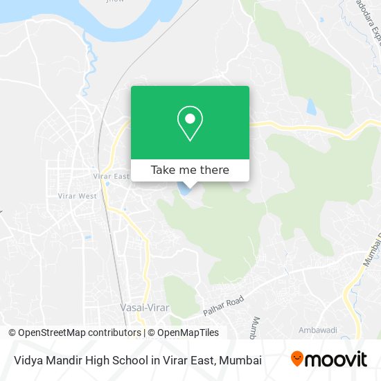 Vidya Mandir High School in Virar East map