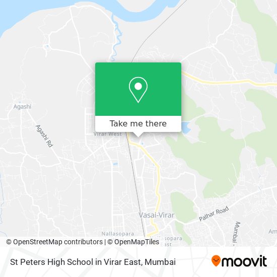 St Peters High School in Virar East map