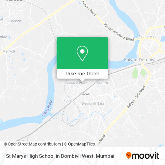 St Marys High School in Dombivli West map