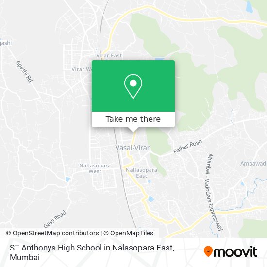 ST Anthonys High School in Nalasopara East map