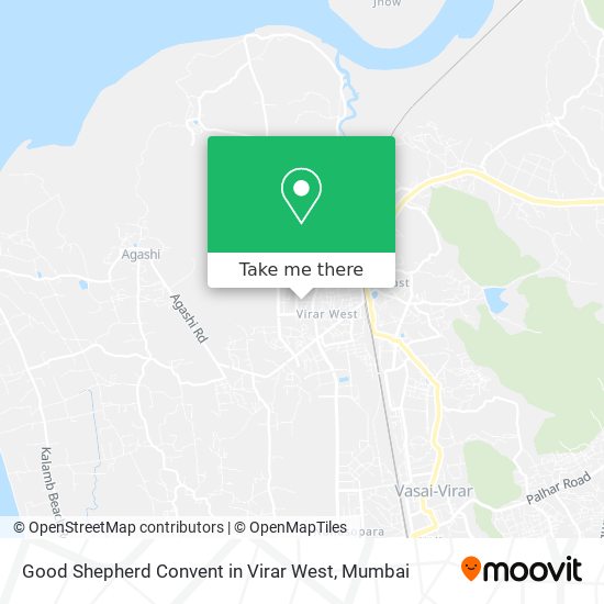 Good Shepherd Convent in Virar West map