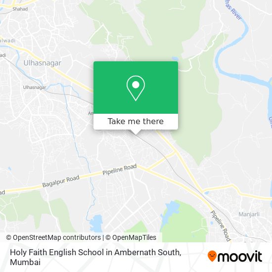 Holy Faith English School in Ambernath South map